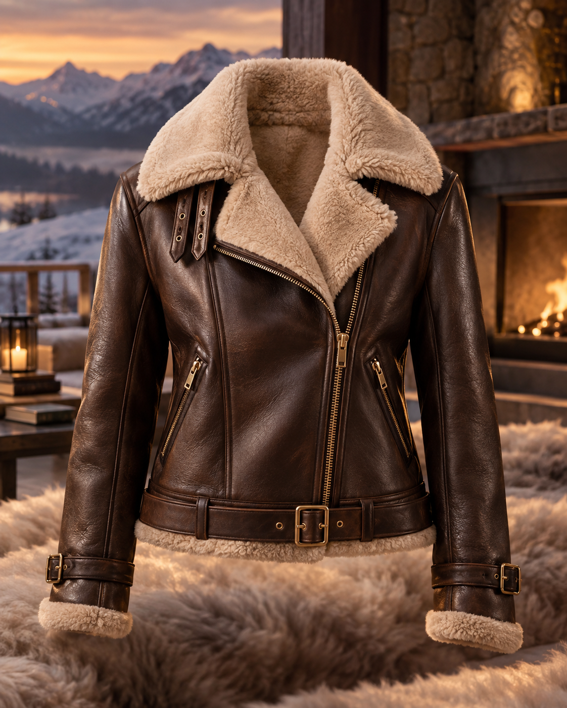 SHAIKH & CO. founding collection leather jacket