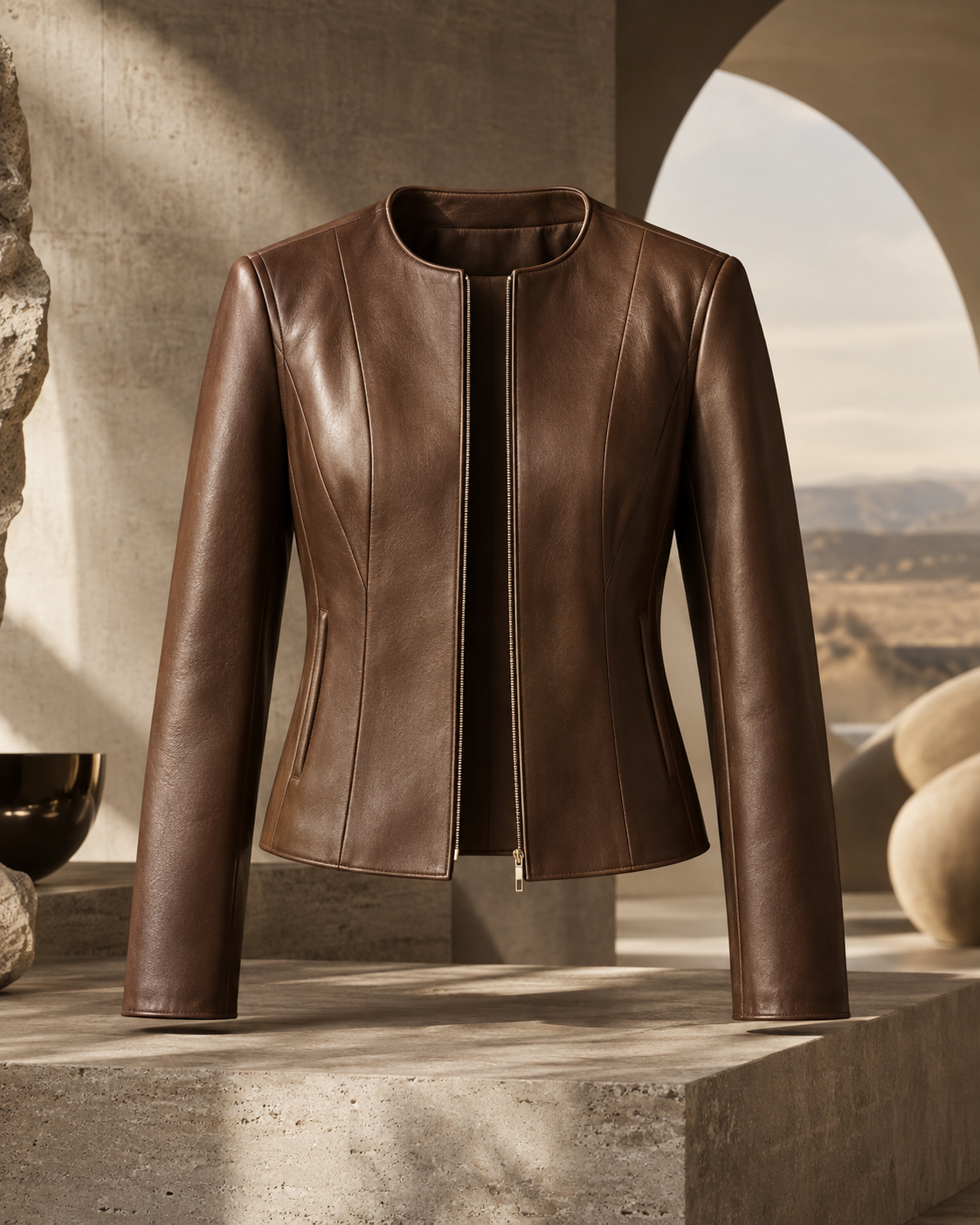 The Mercer Collarless Jacket