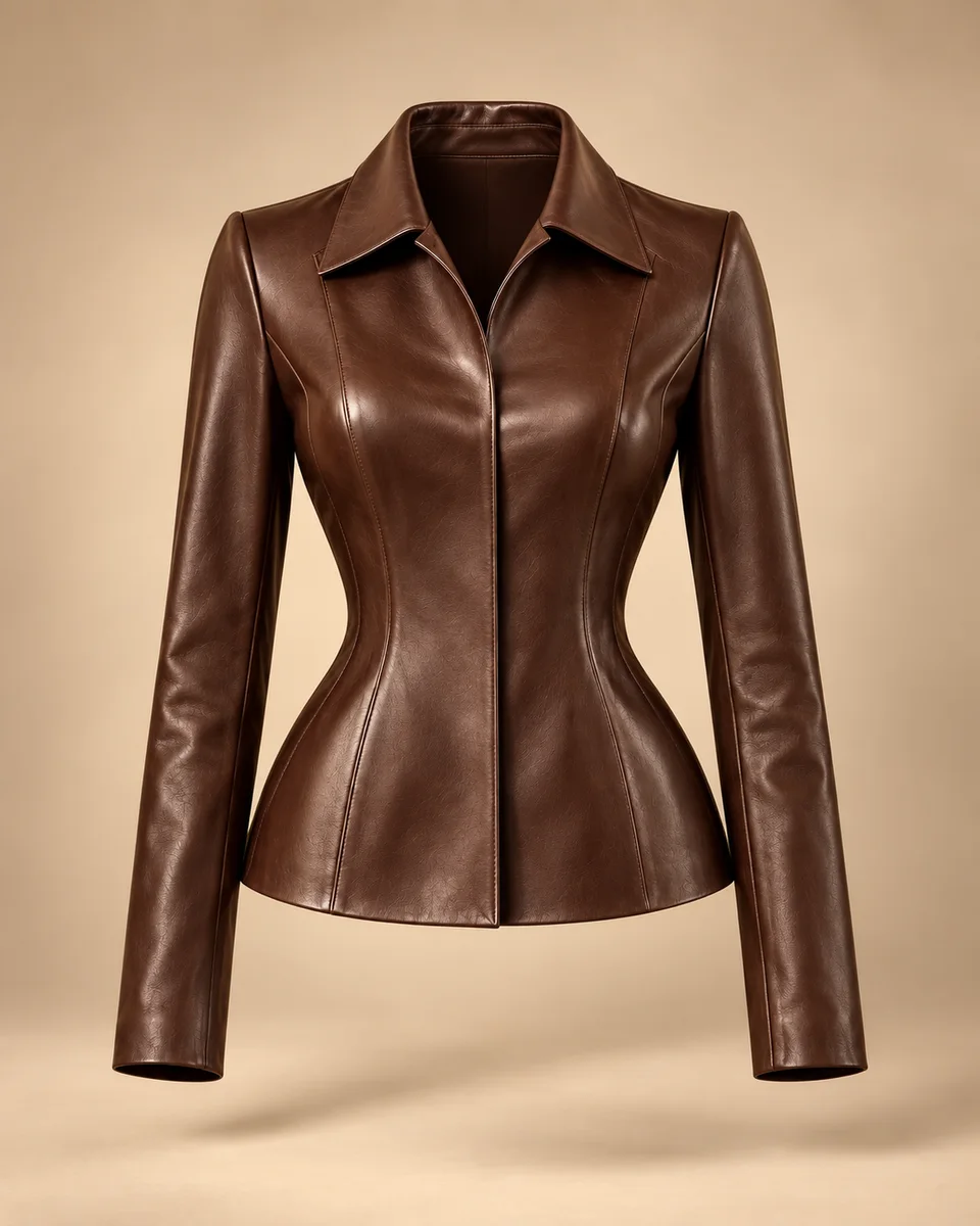 The Monroe Jacket leather, hardware and construction detail