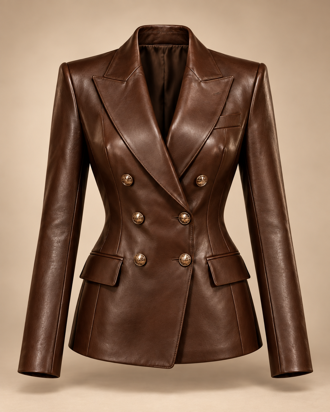 The Park Avenue Blazer leather, hardware and construction detail